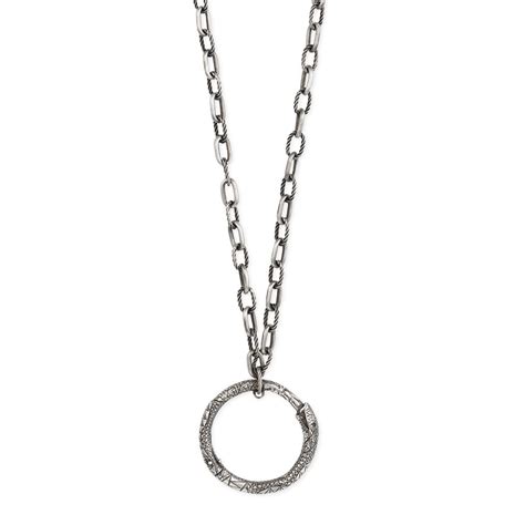 gucci silver snake ring necklace|gucci ouroboros snake necklace.